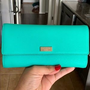 Kate spade wallet teal/ green
